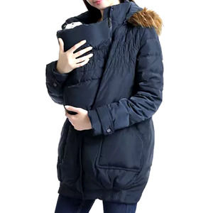 Kimi & Kai Maternity Arlo Convertible Baby Wearing Down Coat